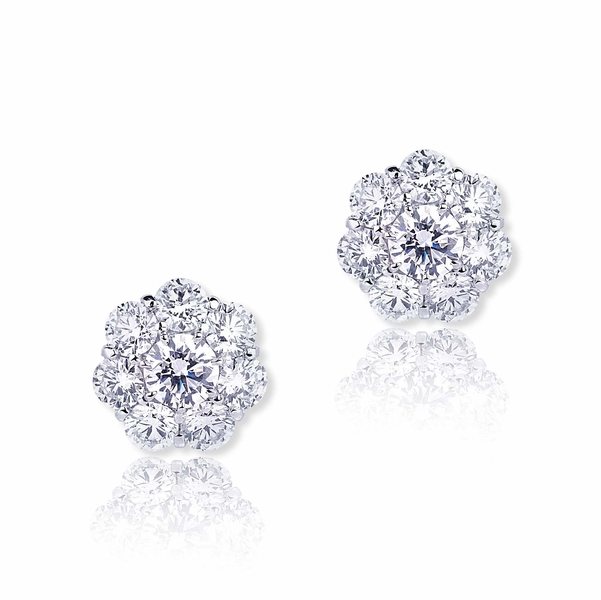 diamond stud earrings in a beautiful flower design.jpg