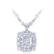 3.51 ct. GIA certified cushion cut diamond encircled by round diamonds in a handcrafted platinum setting.jpg