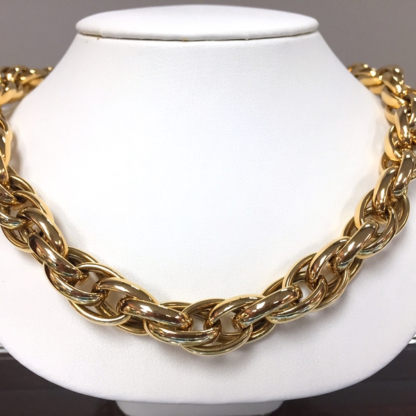 14k Italian yellow gold necklace
