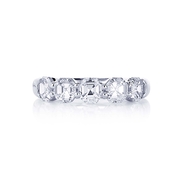 octagon shaped diamond and platinum wedding band.jpg