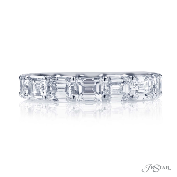 Diamond eternity band featuring 14 perfectly matched emerald-cut diamonds in a east to west style.5225-001