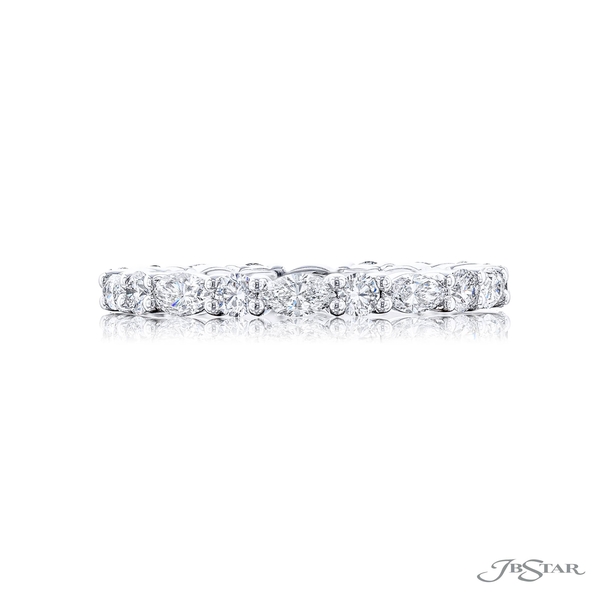 Diamond eternity band featuring 1.30cttw in marquise and round diamonds in a shared prong setting.5891-001