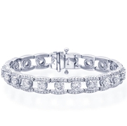 diamond bracelet uniquely designed with 21 perfectly matched round diamonds set in a track of round diamond pave..jpg