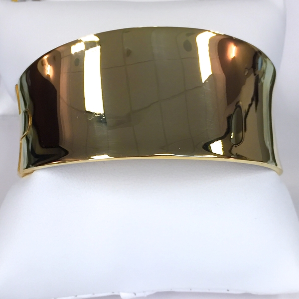 Italian gold wide bangle