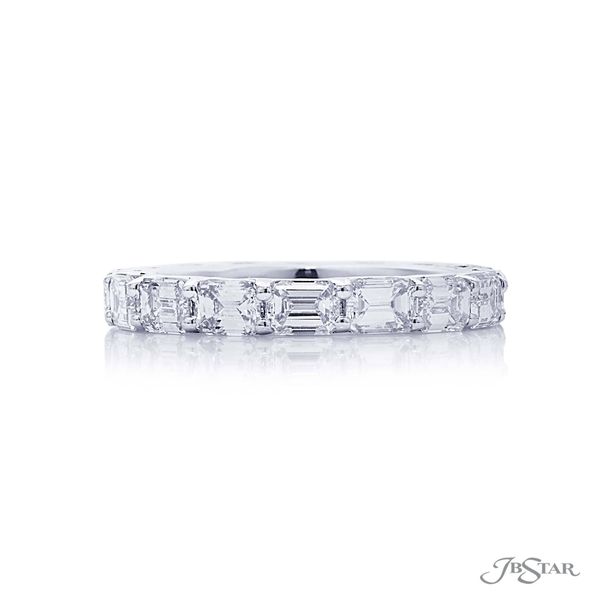 Diamond eternity band featuring 16 emerald cut diamond in our east to west design. 5458-001