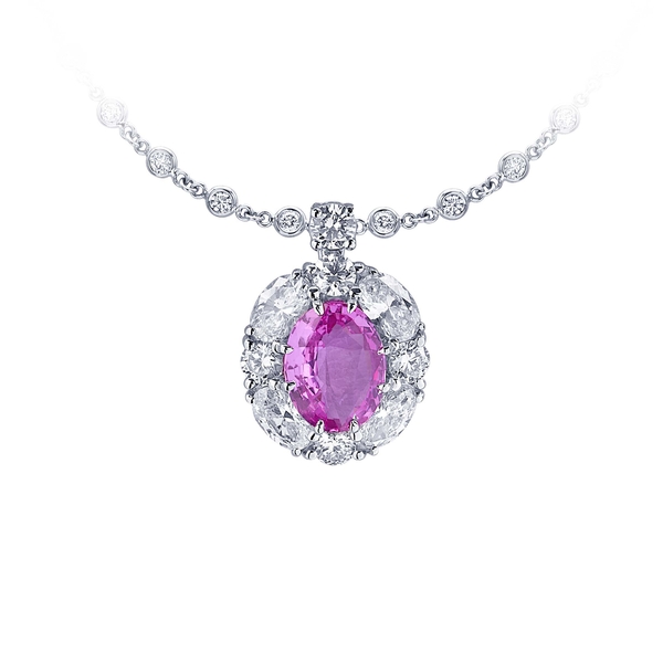 3.53 oval pink sapphire halo diamond necklace.jpg