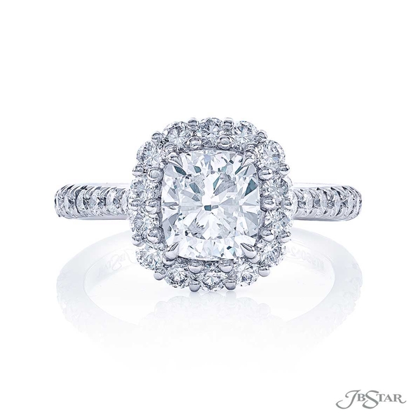 1.51 ct. GIA certified diamond center in a micro pave setting 2452-012