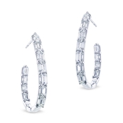 platinum and diamond hoop earrings featuring 22 emerald-cut diamonds.jpg