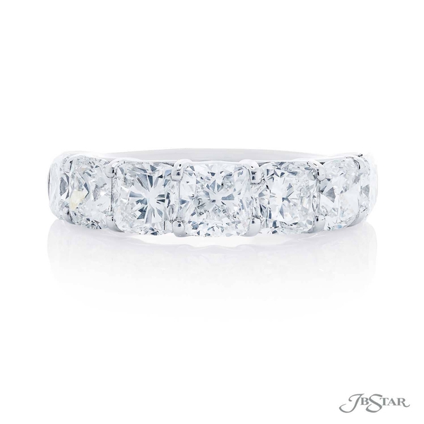Eternity band featuring 7 perfectly matched cushion-cut diamonds in a shared prong setting. 5640-001