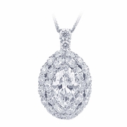 platinum and diamond pendant necklace featuring a stunning 6.34 ct. marquise diamond encircled by oval diamonds with additional round diamonds..jpg