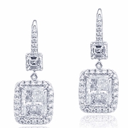 GIA certified radiant-cut diamonds edged in micro pave and hung by square emerald-cut diamonds.jpg