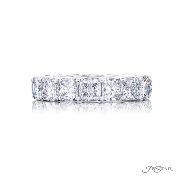 Diamond eternity band featuring 16 perfectly matched radiant-cut diamonds. 5850-001